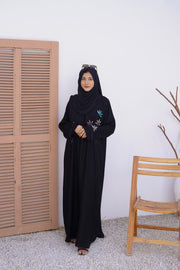 Hijab e Aasia Pure Hand Embroidery Abaya (THF-4024)