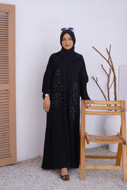 BAREERAH Pure Hand Embroidered Abaya (THF-5024)