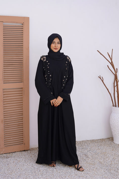 FAAKIHA Pure Hand Embroidery Abaya (THF-4025)