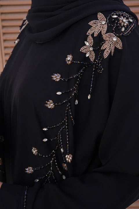 FAAKIHA Pure Hand Embroidery Abaya (THF-4025)