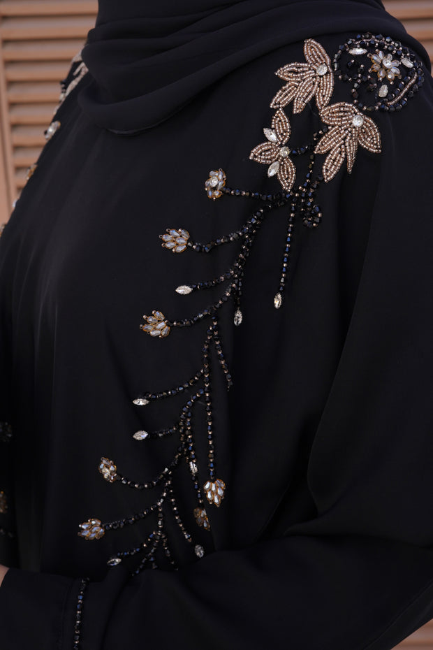 FAAKIHA Pure Hand Embroidery Abaya (THF-4025)