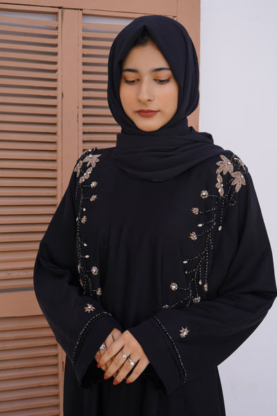 FAAKIHA Pure Hand Embroidery Abaya (THF-4025)