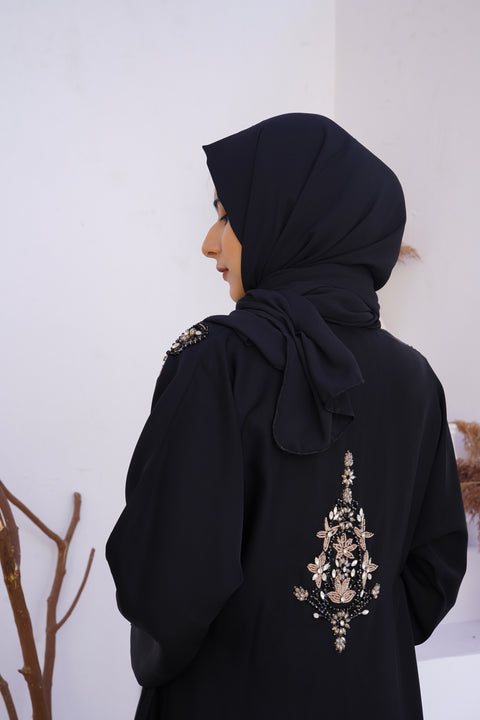 FAAKIHA Pure Hand Embroidery Abaya (THF-4025)