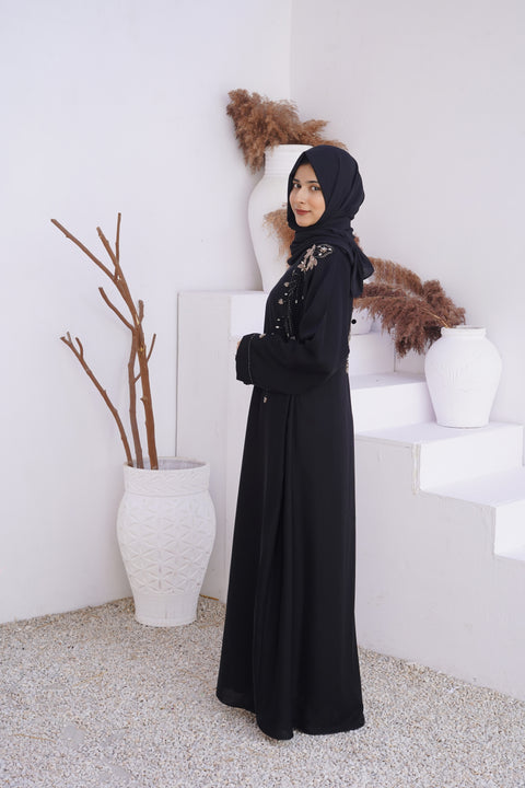 FAAKIHA Pure Hand Embroidery Abaya (THF-4025)