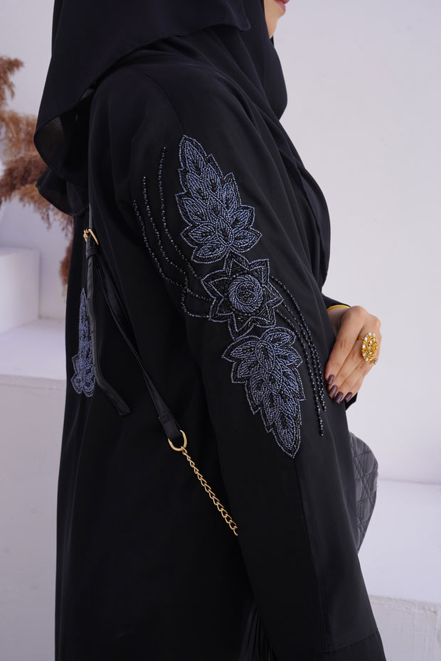 HALEEF Hand Embroidered Abaya (THF-5025)