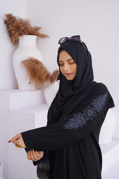HALEEF Hand Embroidered Abaya (THF-5025)