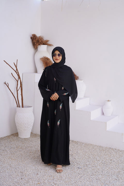 SUMAYYA Hand Embroidery Abaya (THF-4026)