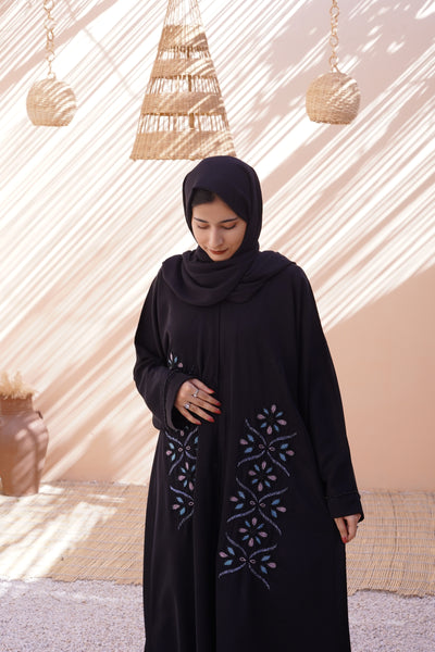 HASEEN Hand Embroidered Abaya (THF-5026)