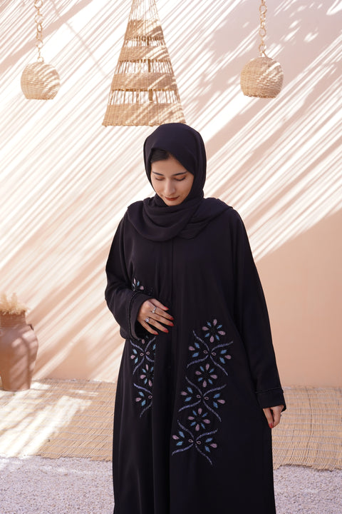 HASEEN Hand Embroidered Abaya (THF-5026)