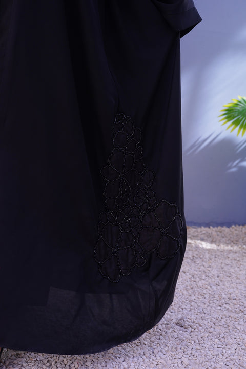 Haya E Kamil Handcrafted Embroidered Abaya (THF- 5027)