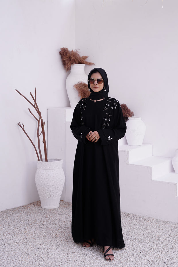HOORIA Hand Embroidered Abaya ( THF-4028)