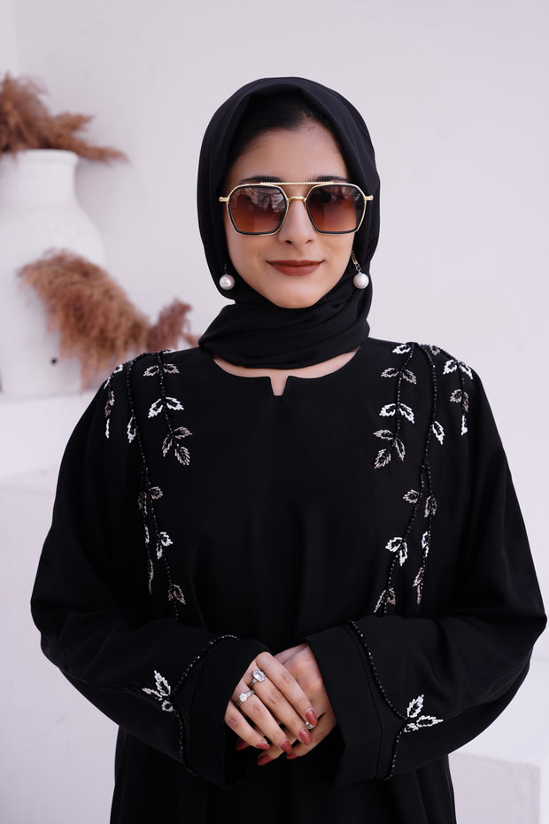 HOORIA Hand Embroidered Abaya ( THF-4028)