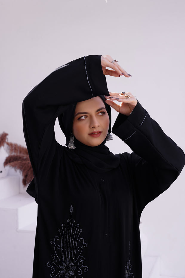 AMBER Pure Handcrafted Embroidered Abaya (THF- 5028)