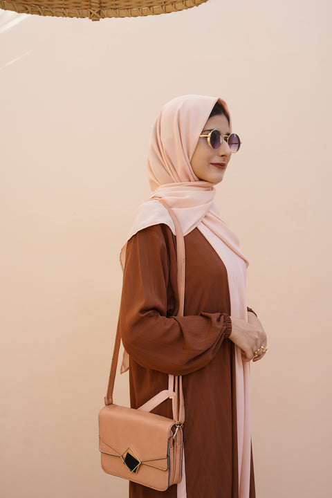 NOORAH Double Upper Elegant Abaya With  Stroller  (Code-2029)