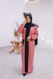 QIRAT Double Layer  Abaya With Stroller (THF-3026)